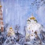 Снег в Новодевичьем монастыре